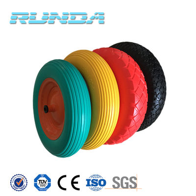 中国 6インチから16インチ（直径）色固体puの産業車輪 サプライヤー
